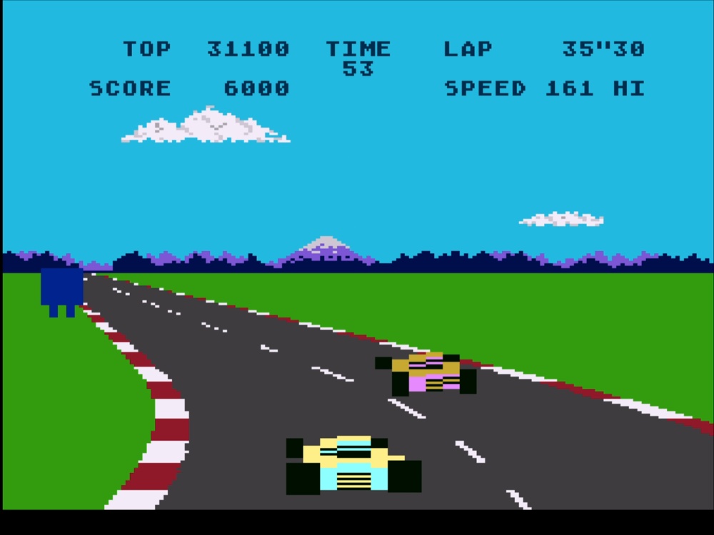 Gameplay of Pole Position for Atari 8 Bit